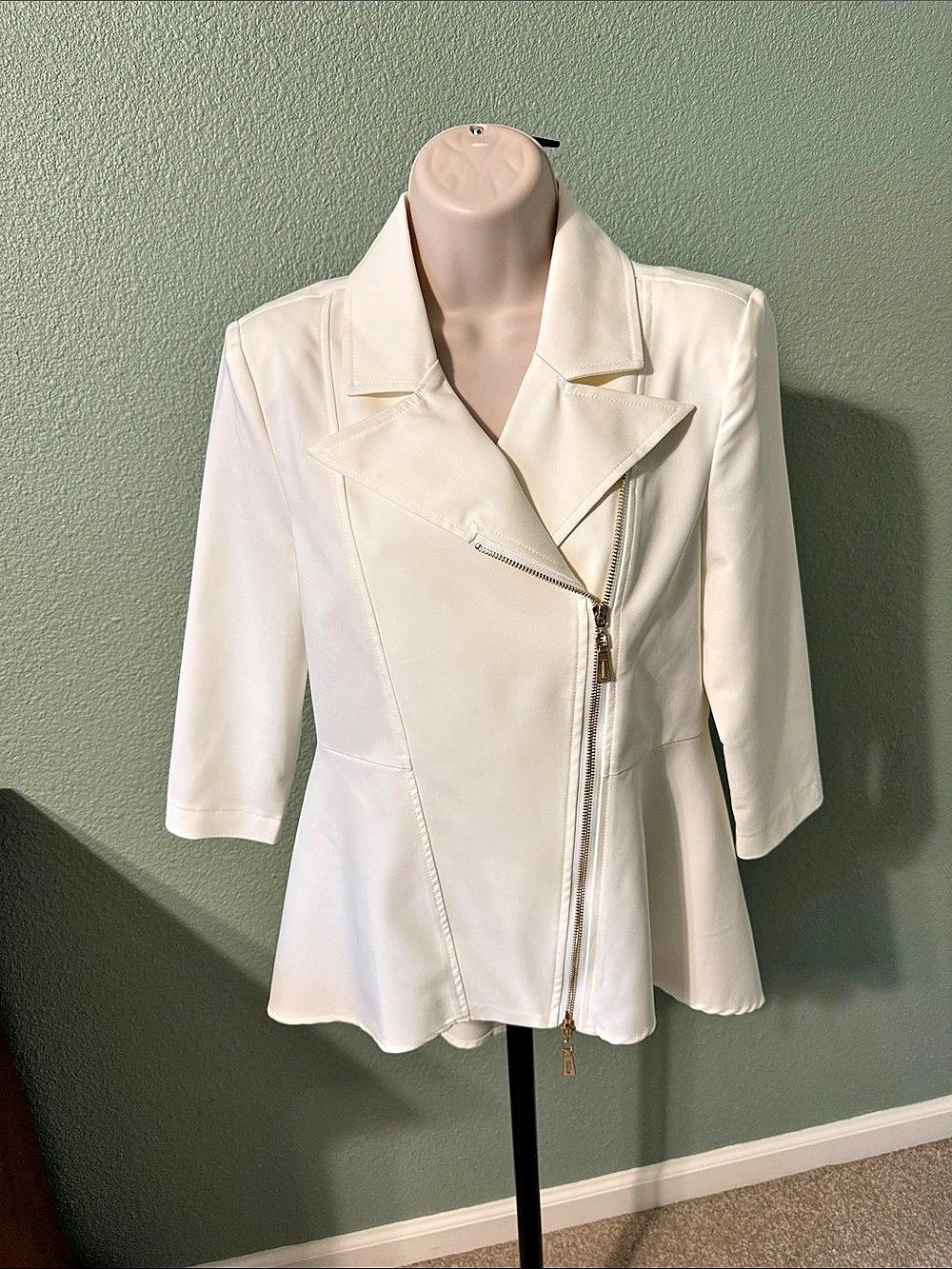 mod x Cream Moto Jacket Like New